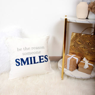 Smiles 18" Throw Pillow Cover