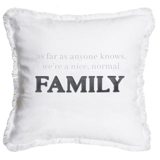 Normal Family 18" Throw Pillow Cover