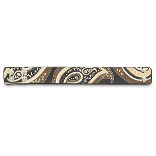 & Silver Paisley 8.75" Leather Bracelet