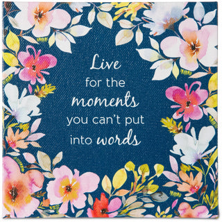 Moments Canvas Plaque with Easel Back