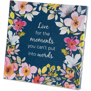 Moments Canvas Plaque with Easel Back