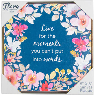 Moments Canvas Plaque with Easel Back