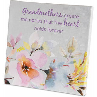 Grandmother Canvas Plaque with Easel Back