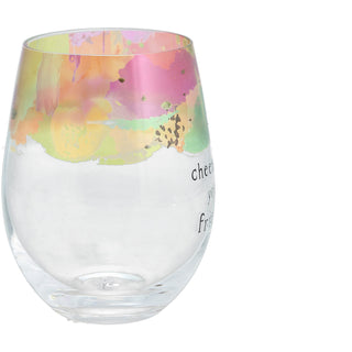 Friend 18 oz Stemless Wine Glass