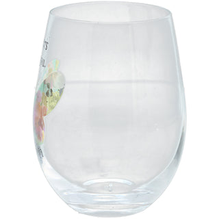 Mom 18 oz Stemless Wine Glass