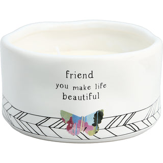 Friend 8 oz - 100% Soy Wax Candle Scent: Tranquility