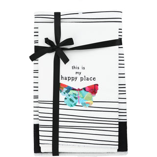 Happy Place Tea Towel Gift Set
(2 - 19.75" x 27.5")