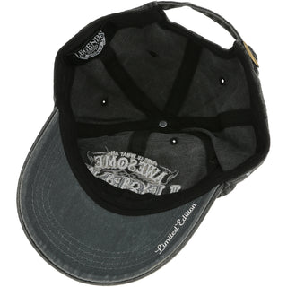 Legend Black Washed Cotton Twill Hat