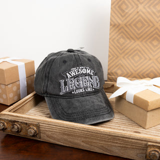 Legend Black Washed Cotton Twill Hat