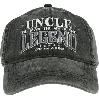 Uncle Black Washed Cotton Twill Hat