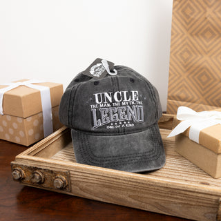 Uncle Black Washed Cotton Twill Hat