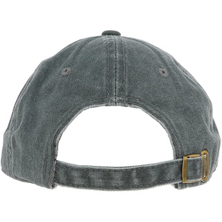 Dad Dark Gray Washed Cotton Twill Hat