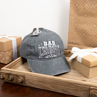 Dad Dark Gray Washed Cotton Twill Hat