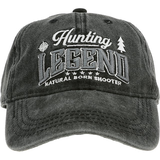 Hunting Black Washed Cotton Twill Hat