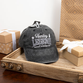 Hunting Black Washed Cotton Twill Hat