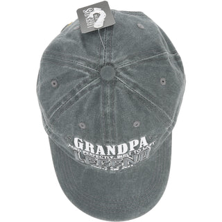 Grandpa Dark Gray Washed Cotton Twill Hat