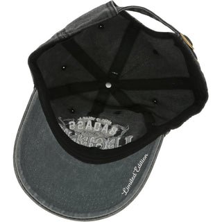 Badass Black Washed Cotton Twill Hat