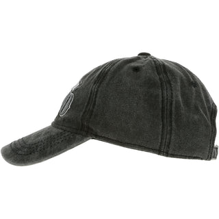 Husband Black Washed Cotton Twill Hat