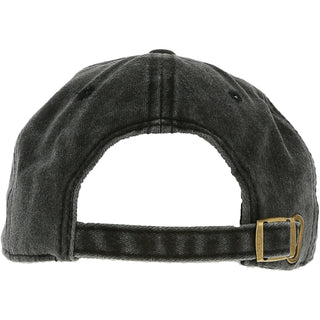 Husband Black Washed Cotton Twill Hat