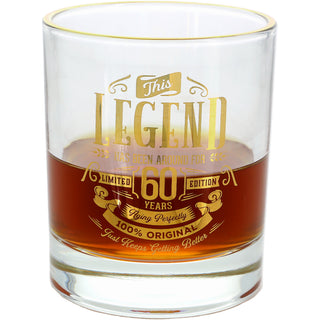 60 Years 8 oz Rocks Glass