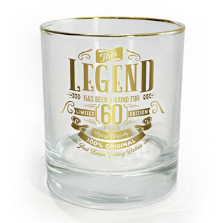 60 Years 8 oz Rocks Glass