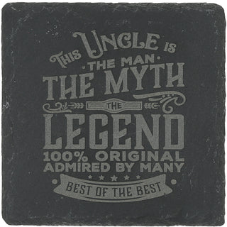 Uncle 4" Slate Coaster