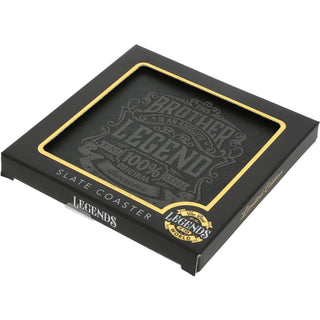 Brother 4" Slate Coaster