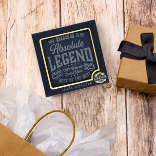 Boss 4" Slate Coaster