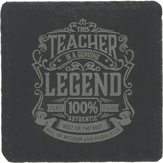 Teacher 4" Slate Coaster