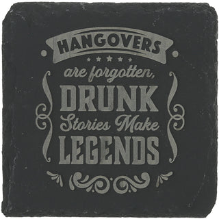 Hangovers 4" Slate Coaster