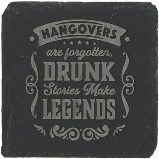 Hangovers 4" Slate Coaster