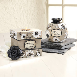 Faith 5" Square Tealight Holder