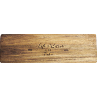 Lake 21" Acacia Cheese/Bread Board Set