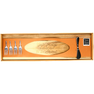 Best Things  21" Acacia Cheese/Bread Board Set