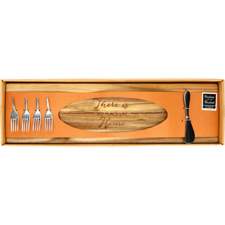 Home 21" Acacia Cheese/Bread Board Set