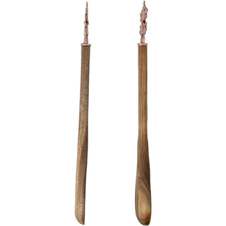 Snowflake 13" Acacia 2 Piece Utensil Set