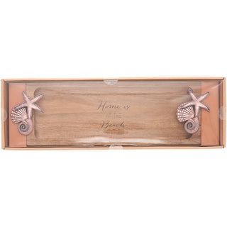 At the Beach 14.25" Acacia Serving Board