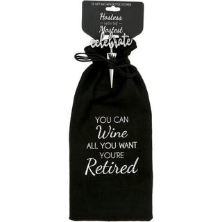 Retired 13" Wine Gift Bag Set