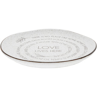 Love Lives Here 10.5" Ceramic Plate