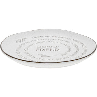 Cherished Friend 10.5" Ceramic Plate