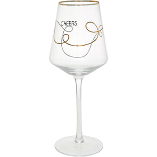 Cheers Swirls 17 oz Wine Glass