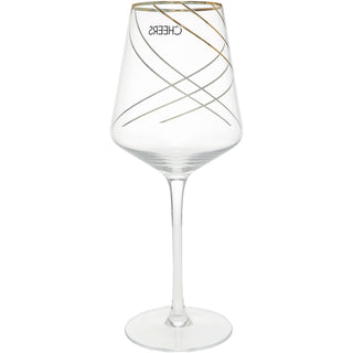 Cheers Crosshatch 17 oz Wine Glass