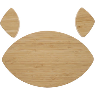 Attack the Snacks Bamboo Serving Board with Dip Bowls