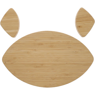 Attack the Snacks Bamboo Serving Board with Dip Bowls