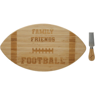 Family Friends Football Bamboo Serving Board Set