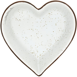 Share 4.5" Ceramic Heart Bowl with Bamboo Spoon