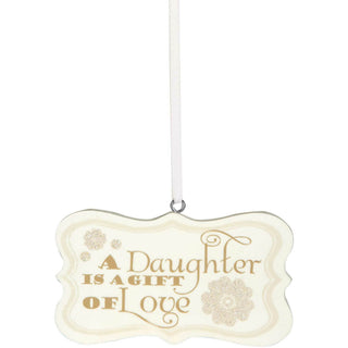 Daughter 3" x 1.75" Hanging Plaque