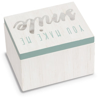 Smile 2.25" x 1.2" x 1.5" MDF Trinket Box