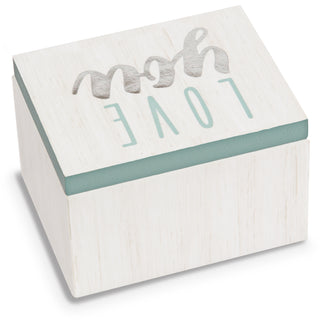 Love 2.25" x 1.2" x 1.5" MDF Trinket Box