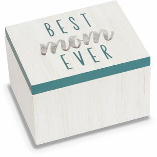 Mom 2.25" x 1.2" x 1.5" MDF Trinket Box